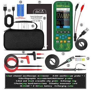 Handheld Oscilloscope 25MHz Multimeter Waveform Generator 3.98'' Color USB 3in1 - Picture 1 of 17