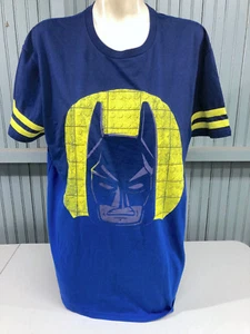 Lego Batman T-Shirt Blue Head Yellow Mens XL New WIth Tags - Picture 1 of 5