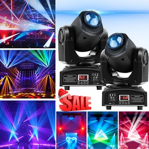 Luz principal móvil LED RGBW 120W haz escenario GOBO iluminación DJ disco show DMX - Imagen 1 de 14