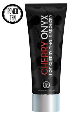 Power Tan Cherry Onyx HOT Tanning Sunbed Lotion Cream Accelerator Bronzer 250ml - Image 1 of 4