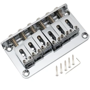 Puente fijo rígido moderno Musiclily Pro cromado 52,5 mm para guitarra Strat Tele - Imagen 1 de 5
