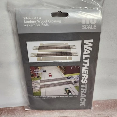 Walthers Railroad 948-83113 MODERN WOOD CROSSING - Package for 2 Tracks HO Scale - Image 1 of 4