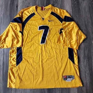 Nike West Virginia Mountaineers Trikot Herren XL Nike WVU Gelb Away #7 - Bild 1 von 5