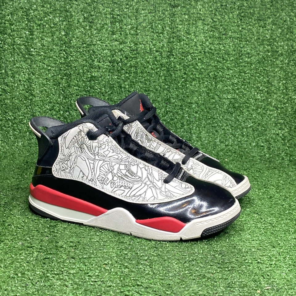 Nike Air Jordan Dub Zero PS Niños Negro/Blanco/Rojo Tenis Talla 1 Y Envío Gratis Foto 1 de 4