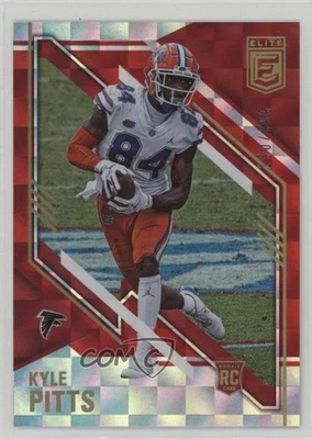 2021 Panini Donruss Elite Rookies Red /399 Kyle Pitts #117 Rookie RC - Image 1 of 2