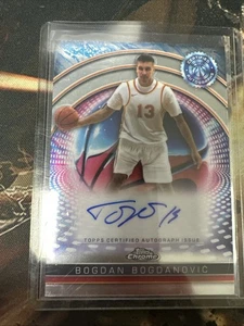 BOGDAN BOGDANOVIC 2024 - 2025 TOPPS CHROME AUTO AUTOGRAPH CARD #TCAI-BBO HAWKS - Bild 1 von 2