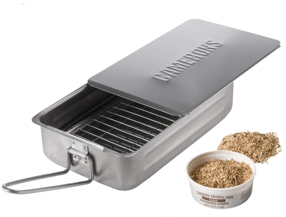 Mini Stovetop Smoker Camping Indoor Patio Grill Cooking Stainless Gas Electric