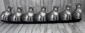 1986 Katze grün Kätzchen Türstopper Türöffnung Zugluft Blocker das Spielzeug funktioniert 35" x 8" - Bild 1 von 18