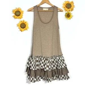 Anthropologie A’Reve Falda con Volantes Cottage Core Sin Mangas Talla Mediana Para Mujer’ - Imagen 1 de 9