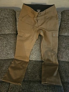 Pantalones de trabajo Duluth Trading Company para mujer Firehouse caqui talla 10X33 nuevos sin etiquetas - Imagen 1 de 6