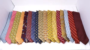 Menge 17 Ermenegildo Zegna Krawatten Herren Seide Designer Italien gewebte Krawatten - Bild 1 von 21