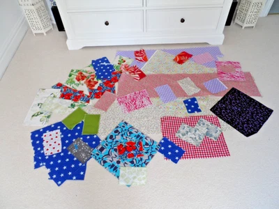 Lot of Cotton Fabric Scraps Patchwork Quilting Crafts - Image 1 of 4