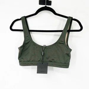Top bikini verde collo scoop Dixperfect taglia media nuovo con etichetta - Foto 1 di 6
