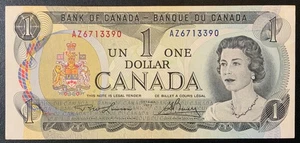 1973 CANADA PAPER MONEY - ONE DOLLAR BANKNOTE! - Picture 1 of 2