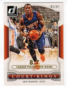 Eric Bledsoe 2014-15 Donruss Court Kings Inserto #49 Línea de estadísticas de carrera - SER #3/87 - Imagen 1 de 2