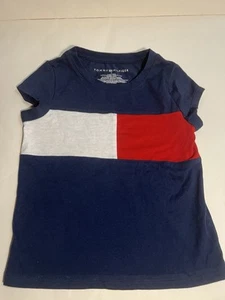 Tommy Hilfiger Big Girls Logo Flag T-Shirt Size 5. Pre Owned - Picture 1 of 3