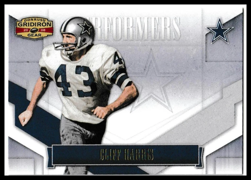 2008 Donruss Gridiron Gear Cliff Harris Performers Gold /500 Cowboys - Image 1 of 2