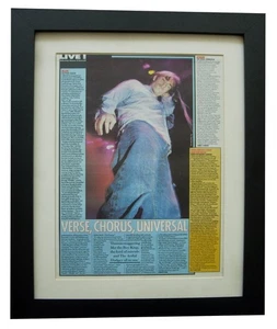BLUR+The Point Dublin+LIVE REVIEW+POSTER+AD+FRAMED ORIGINAL 1995+FAST WORLD SHIP - Imagen 1 de 9
