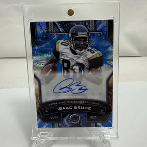 Isaac Bruce 2024 Topps Resurgence Football Blue Surge Auto 74/99 St. Louis Rams - Foto 1 di 6