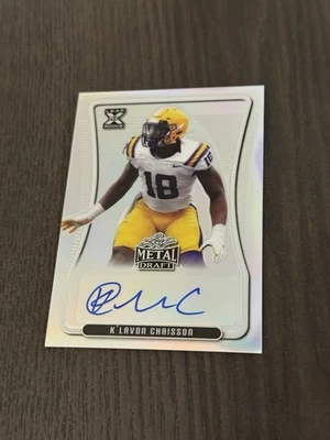 2020 Leaf Metal Draft Silver Rainbow Autographs /60 BA-KLC K'LAVON CHAISSON Auto - Image 1 of 4