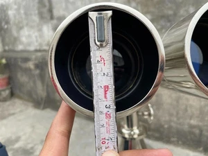 1920s Century Nautical Naval Fully Brass Victorian Heavy Binoculars Chrome - Picture 1 of 10