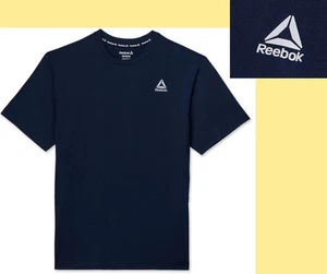 Reebok Men's size 3XL Delta Core Active Short Sleeve Tee Shirt color NAVY NEW - Picture 1 of 18