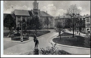 JOHANNGEORGENSTADT Sachsen 1933/45 Dt. Reich Postkarte Strassen Partie Am Markt - Bild 1 von 1