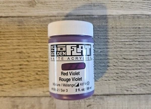 Golden So Flat Matte Acrylic Paint 2-Fl Oz Bottle ~ Red Violet - Picture 1 of 1
