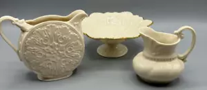 LENOX lotto di 3 brocche piccole coloniali avorio, piatto caramelle, Woodland Sharon - Foto 1 di 24