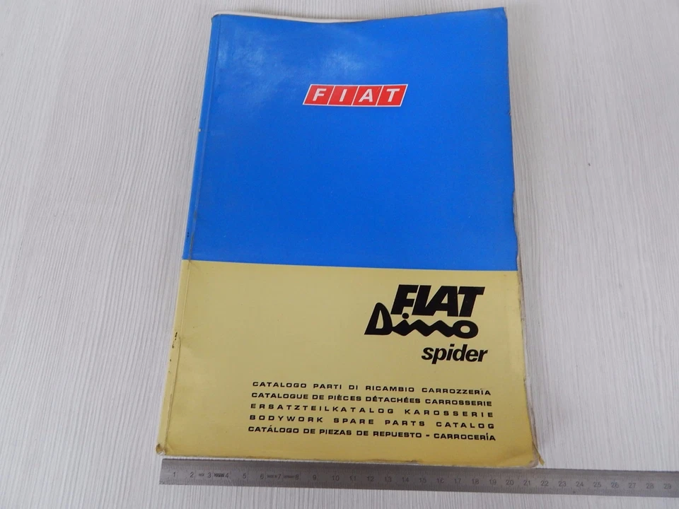 CATALOGO PARTI DI RICAMBIO SOLO CARROZZERIA ORIGINALE FIAT DINO SPIDER 1968 - Immagine 1 di 4