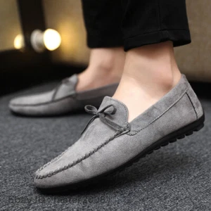 Mocassini estivi mocassini scarpe da guida mocassino nuovi uomo slip on casual fiocco nodo - Foto 1 di 19