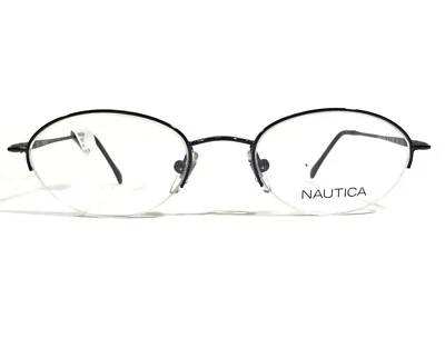Monturas para gafas Nautica N7027 040 negro redondo medio borde 47-19-130 Foto 1 de 4