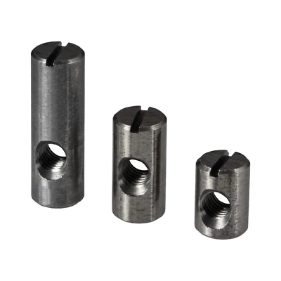 Häfele 10x Quermutterbolzen mit Gewinde M6 Mutter Muffe Stahl Gewindebolzen - Bild 1 von 4