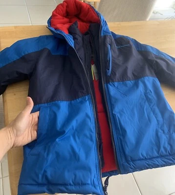 Лыжная куртка синий тяжелый детский размер 10 - 12 зимнее пальто - Изображение 1 из 4