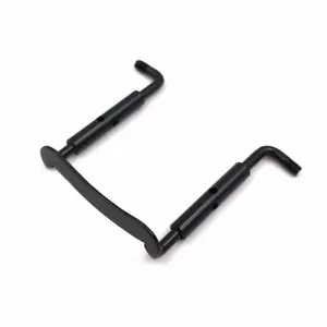 4/4 Black Color Violin Chinrest Screw Clamp Nickel Silver 38mm - Picture 1 of 1