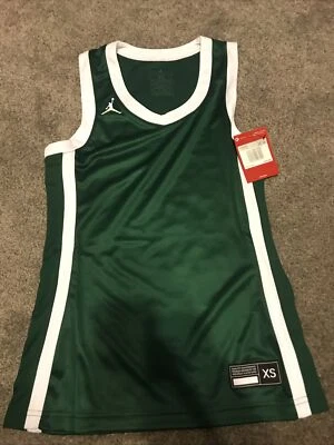 Nike Women’s JORDAN BASKETBALL Green JERSEY  Sz. Xs NEW AT0540-342 - Image 1 of 3