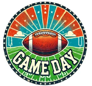 Rare Unusual GAME DAY BALL ART FOOTBALL SPORT Pendant 925 Silver 22" Necklace - Picture 1 of 12
