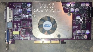 PNY Verto nVidia GeForce FX 5700 Ultra VCGFX57UAPB 128MB AGP Graphics Card RARE - Picture 1 of 2