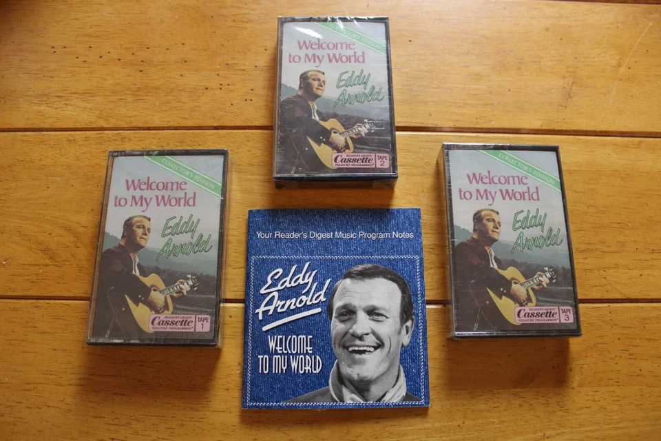 READERS DIGEST EDDY ARNOLD - WELCOME TO MY WORLD CASSETTE LOT [NEW SEALED] - Image 1 of 4