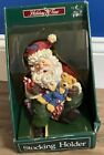 Holiday Time Socking Holder Santa Clause with Toys