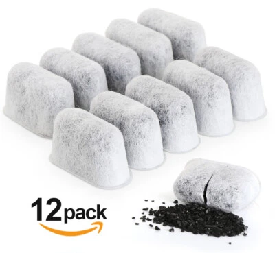 FAMERYDE 12x Filtro Carboni Attivi Filtro Acqua Filtro di Ricambio per Macchine Caffè