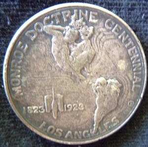1923-S Monroe Doctrine Centennial/Monroe & Adams Commemorative Half Dollar - Picture 1 of 2