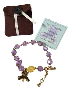 Women Bracelet Inspiration Jewelry Charms Iris Flowers Beads - Picture 1 of 3