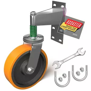 Gate Wheel 6inch Fence Gate Wheels for Metal Tube Gate 1700lb Capacity 360 - Picture 1 of 6