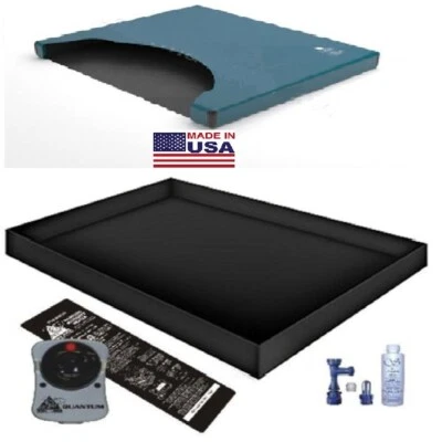 UNITED STATES WATERMATTRESS 22 MIL FREE FLOW WATERBED MATTRESS / LINER / HEATER / FILL DRAIN CONDITIONER KIT
