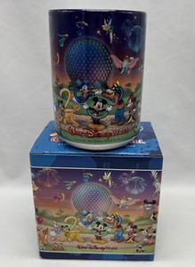 Walt Disney World Celebrate The Future Hand In Hand 2000 Coffee Mug NEW In Box