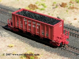 Hay Brothers LUMP (RAW) COAL LOAD - Fits Micro-Trains 3-Bay Ortner Hopper Cars - Picture 1 of 4