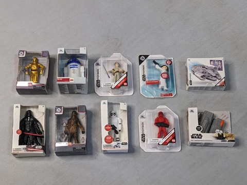 Disney Mini Brands Star Wars Bundle Lot Toys Mini Figures All New 10 Toy Box Cover