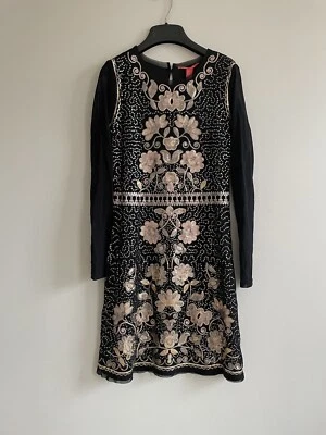 Vestido transparente Chelsea y violeta lentejuelas para mujer talla M manga larga nuevo con etiquetas Foto 1 de 4