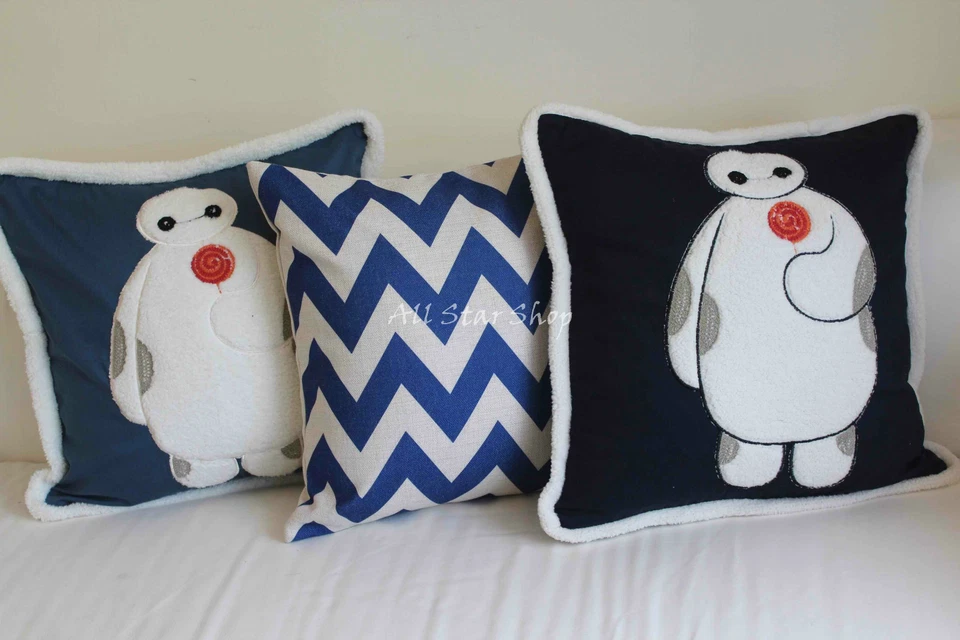 FUNDA DE COJÍN Art Colorido BayMax Decoración del Hogar 18" Foto 1 de 1